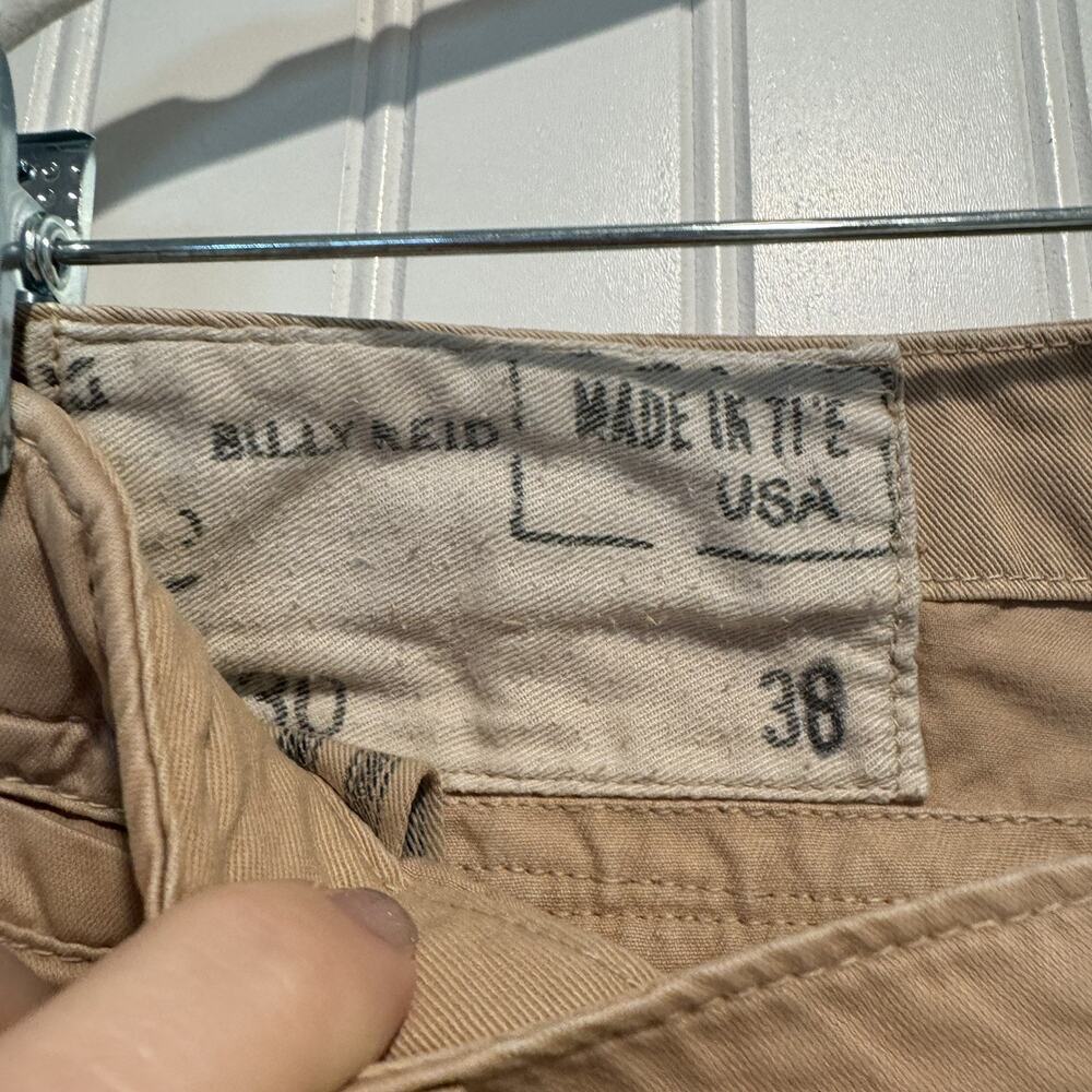 Billy Reid Boman Shorts Garment Dyed Chino Shorts Khaki Mens 38 - Picture 3 of 5